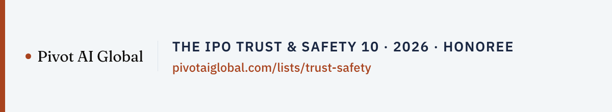 Email signature strip for The IPO Trust and Safety 10